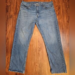 Mens Blue Jeans 40x30 Athletic Fit